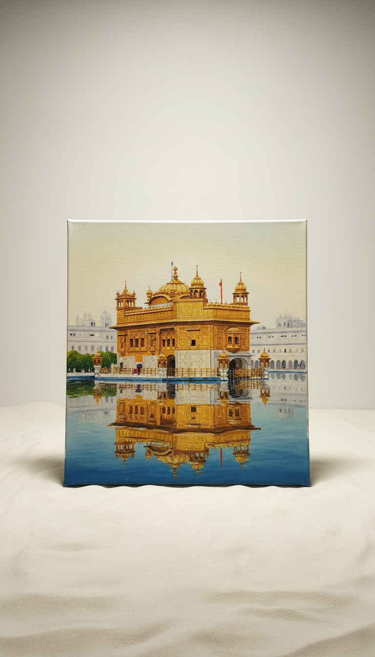 Harmandir Sahib Reflections Landscape Canvas