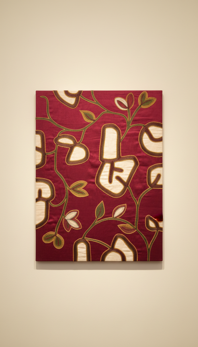Crimson Silk Wall Art