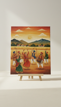 Baisakhi Scene Golden Harvest Canvas